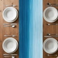 thumbnail image 6 of Sky Blue Ombre Table Runner - 70 Inch Long, Kitchen Dining Table Runner Dresser Scarves, Modern Abstract Art Ocean Oil Painting Farmhouse Decor for Coffee Tables Wedding Party Banquet, 6 of 8