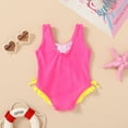 thumbnail image 3 of MAMAMI Toddler Baby Girls Swimsuit Summer Sleeveless Cute One-Piece Bathing Suit for Girls, 3 of 7