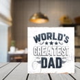 thumbnail image 2 of World's Greatest Dad Desk Decor Wood Box Sign,Cool Father's Day Presents from Daughter, Son - Heartwarming Men Keepsake7"x7", 2 of 6