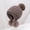 (Light hat) Camel color, variant on Autumn And Winter Big Head Circumference Warm Wool Cap Ladies Silver Line Knitted Caps Thicken Plus Velvet Warm Hair Ball Hats