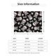 thumbnail image 5 of Balery black white Skull bone Manta de Franela con Dibujo, Lujo Ultra Suave y Cálido, Antipelusa y Resistente a las Arrugas para Cama, Sofá, Camping -50"x40", 5 of 6