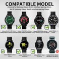 thumbnail image 2 of Correa de reloj GOLDTOLUCK compatible con Samsung Galaxy 20 mm, 2 of 7