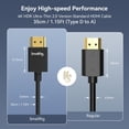 thumbnail image 2 of Cable HDMI SMALLRIG Micro ultrafino de 35 cm, 4K, 60 Hz, HDR 2.0, 2 of 9
