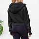 thumbnail image 5 of Sudadera recortada para mujer Sudadera de salón de color sólido Tops cómodos de entrenamiento de invierno, 5 of 8