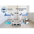 thumbnail image 3 of GAMBIMEDIC Silla De Transferencia Traslado Con Baño Elevacion Manivelas Altura Ajustable Soporta 150kg, 3 of 8