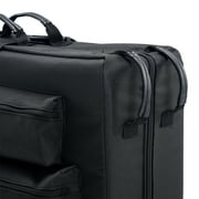 Master Massage Universal Wheeled Table Carry Case Bag With 4 Wheels for Massage Table With 5 Pockets, Black