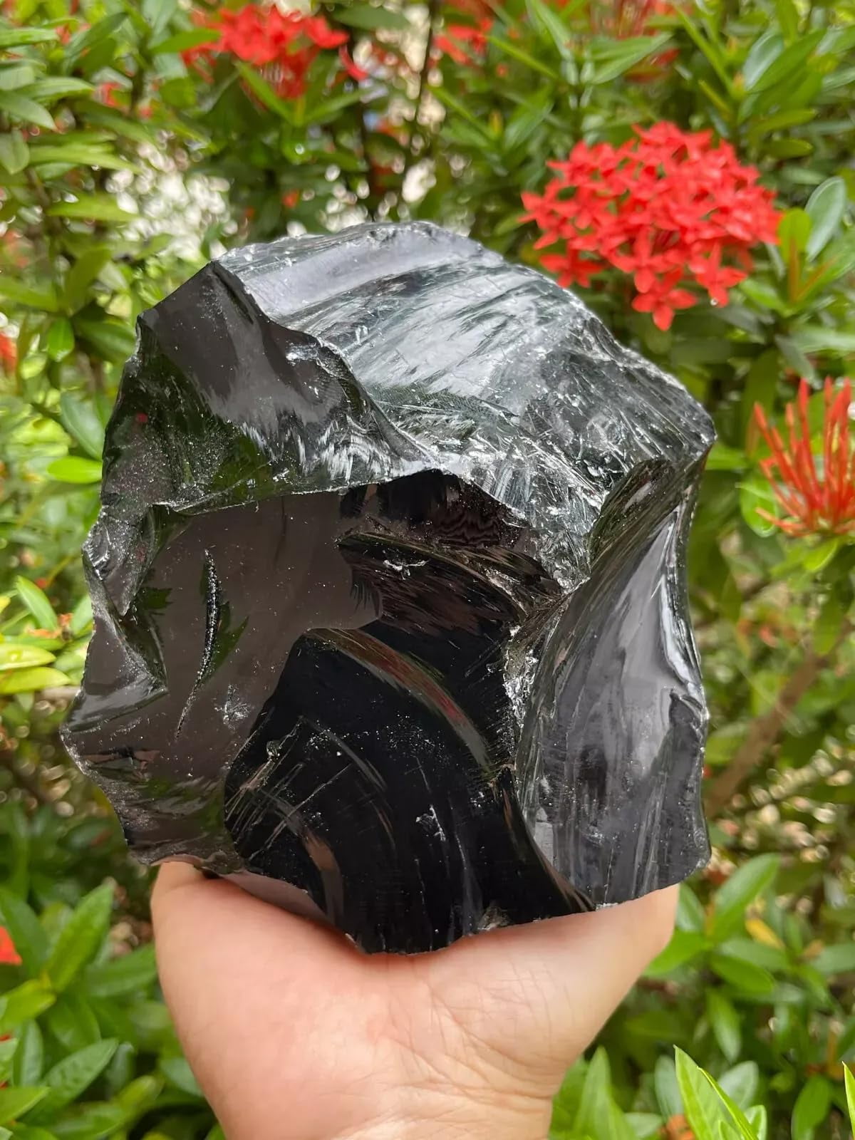 Extra Large Black Obsidian Rough Stones, 3-10\, image size:1200x1600
