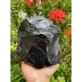 thumbnail image 3 of Extra Large Black Obsidian Rough Stones, 3-10" Natural Black Obsidian, Raw Black Obsidian Crystals (7-8 lb), 3 of 4