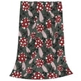 thumbnail image 2 of Pofeuu Autumn Forest Mushrooms Print Ultra-Soft Micro Fleece Blanket,for Bed Or Sofa,All Season Throw Blankets Flannel Blanket-50"x40", 2 of 7