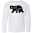 thumbnail image 3 of Inktastic West Virginia Black Bear Silhouette Long Sleeve Youth T-Shirt, 3 of 5