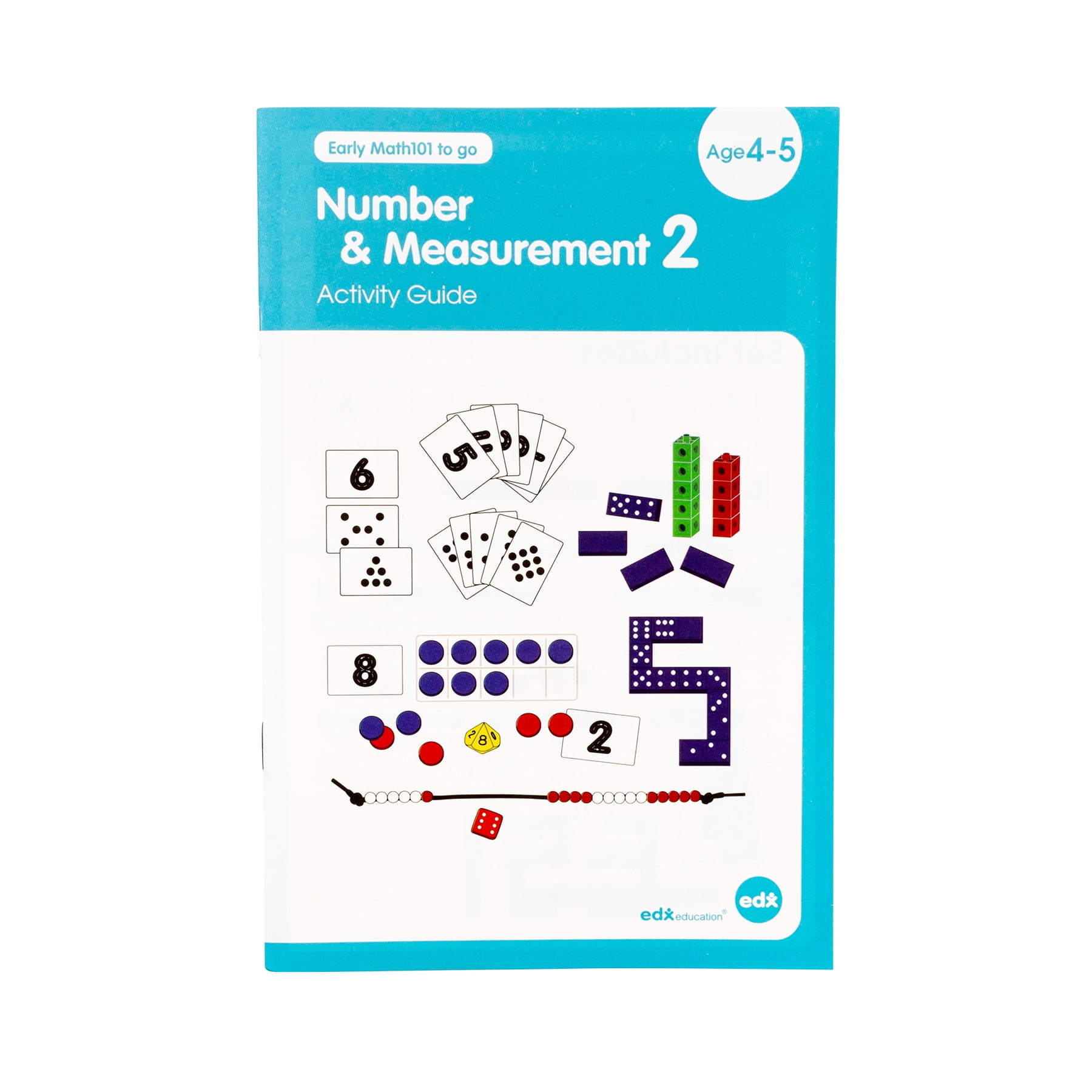 edxeducation Early Math101 to go - Ages 4-5 - Number & Measurement - In Home Learning Kit for Kids - Homeschool Math Resources with 25+ Guided Activities