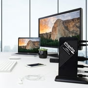 Plugable USB C Docking Station with Charging, Compatible with Thunderbolt 3 and USB-C MacBooks and Specific Windows, Chromebook, Linux Systems (HDMI Display, 60W Charging, Ethernet, 3x USB 3.0 Ports)