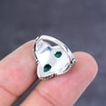 thumbnail image 4 of Natural Green Onyx Gemstone Handmade 925 Sterling Silver Gift Ring Size 7, 4 of 4