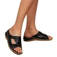 thumbnail image 1 of Funie Sandals Open Toe Thick Sole Women Loose Soft Sole Slippers for Beach, 1 of 8