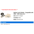 thumbnail image 2 of Ignition Lock Cylinder - Compatible with 2000 - 2002 Saturn SL1 2001, 2 of 2