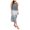 Grey, variant on Women Strapless Casual Loose Ruched Long Maxi Dress