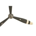thumbnail image 4 of DecMode Indoor Black Metal Industrial Airplane Propeller Wall Decor, 4 of 7