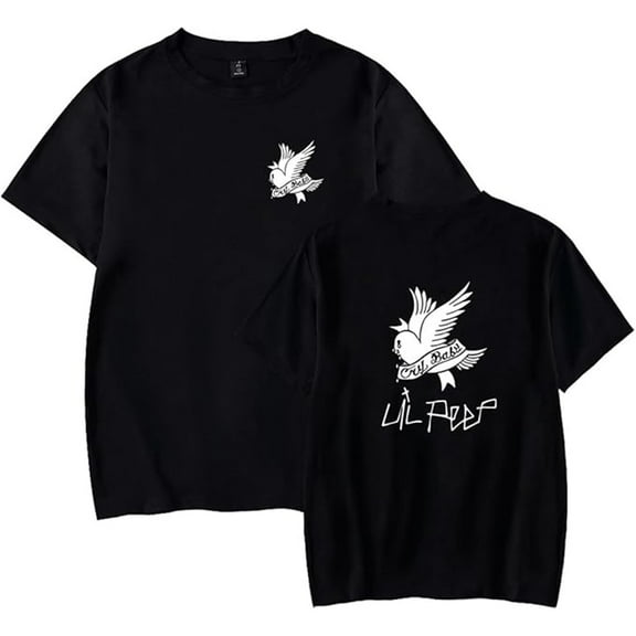 Lil Peep Merch T-shirts For Men And Women Stylish Round Neck Casual Short Sleeve Tops