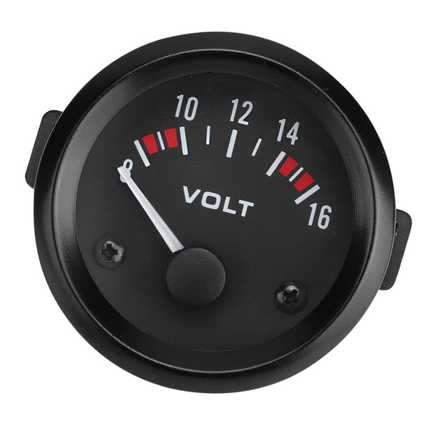 Voltímetro Universal de Automóvil, Aleación de Aluminio de Voltímetro de 12V para la Mayoría de los 12 V Carro