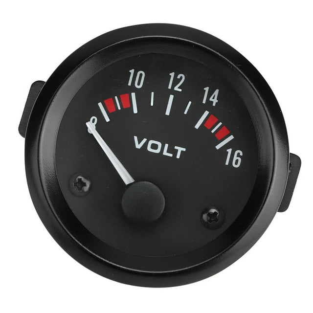 Voltímetro Universal de Automóvil, Aleación de Aluminio de Voltímetro de 12V para la Mayoría de los 12 V Carro