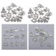 thumbnail image 1 of Dijes antiguos del zodíaco Yashi para hacer joyas 24 piezas Plata antigua, 1 of 5