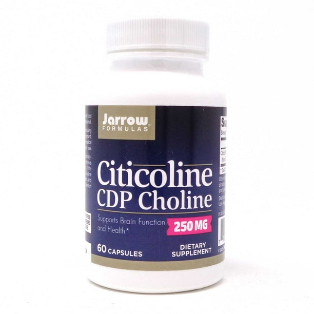 Jarrow Formulas CDP Choline , Supports Brain Function, 250 mg, 60 Caps