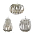 thumbnail image 5 of Mskk 5.5-8.7" Glass Pumpkin Ornament Halloween Decoration, Mercury Crackle Pumpkin Decor Fall Harvest Halloween Table Mantel Centerpiece Farmhouse Display, 5 of 5
