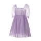 thumbnail image 2 of Sunloudy Vestido de princesa de malla para mujer, Adultos Transparente Color sólido Manga farol Cuello cuadrado Una pieza Sunloudy S, M, L, 2 of 10