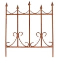 thumbnail image 1 of MasteelfCA 1PC Mini House Fence Decor Retro Wrought Iron Mini Fence Decoration(Light Brown), 1 of 7