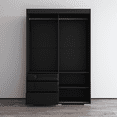 thumbnail image 4 of Monaco 2 Door Modern 55" Wardrobe, 4 of 6