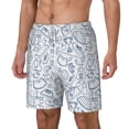 thumbnail image 2 of Uemuo Fitness Guru Pattern Mens Swim Trunks Quick Dry Board Shorts with Mesh Lining, Stretch Beach Shorts Quick Dry No-Chafing Board Shorts-Medium, 2 of 9
