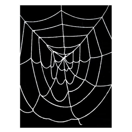 SeasonsTrading 9.5' ft Deluxe Giant Spider Web (Black) - Halloween Decoration