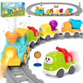 thumbnail image 1 of Set de tren eléctrico Ellinjan con luces y música para niños pequeños, 1 of 7