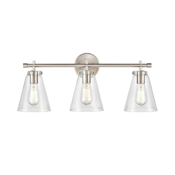 Aliza 3 - Light Brushed Nickel/Silver Wall Sconce