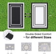 thumbnail image 2 of Smiry Outdoor Rugs 5x8, Waterproof Plastic Straw Indoor Outdoor Mat for Patio, RV Camping, Deck,Porch, Black & White, 2 of 6