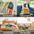 thumbnail image 2 of Yayeee Throw Blanket for Couch Soft Warm 50" x 60" Sofa Chair Bed Decoration, Floral Patterns, 2 of 7