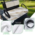 thumbnail image 5 of Golf Cart Seat Covers for 2 Seater,Marble Grey White Microfiber Cart Seat Towel Blanket,Abstract Cracked Crystal Gold Lines Absorbent Breathable Non Slip Bench Seats Protector for Golf Course 51"x31", 5 of 9
