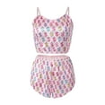 thumbnail image 4 of ZAXARRA Ensembles de Pyjamas d'Été 2 Pcs pour Femmes Camisole Sans Manches + Shorts en Velours à Motif, 4 of 9