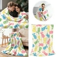 thumbnail image 2 of TIELUTT Easter Day Rabbit Throw Blanket Cozy Colorful Bunny Blanket Happy Neutral Throw Blankets Bed Decorative Blanket 100 Percent Polyester Blanket Oversized Yarn Blanket Heavy Blankets Twin Size, 2 of 6