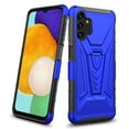 thumbnail image 5 of Samsung Galaxy A03S Belt Clip Holster Kickstand Shock Proof Phone Case with Tempered Glass Screen Protector - Blue, 5 of 7