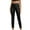 Black, variant on Women's High Waisted Skinny Leather Pants with Pockets, Button and Zipper Closure Lightweight Slim Fit Leggings for Fall Fashion Black L