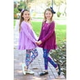 thumbnail image 4 of Millie Loves Lily Plum & Purple Long Sleeve Tops & Leggings Set,Big Girls,Size 5,(4-PCS), 4 of 6