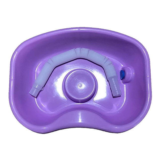 Qarigey Champú en la cama, lavabo para lavar el cabello, ayuda para el baño para ancianos discapacitados, embarazo, azul oscuro, 150 cm Ropa interior Púrpura 150 cm