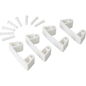 

Vikan Wall Bracket Replacement Clips - White (4 Units)