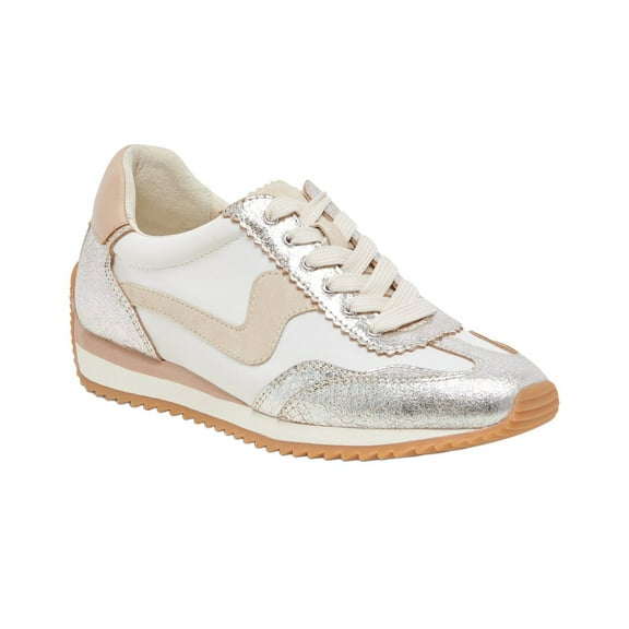 Dolce Vita B.Ntcd Leather Sneaker, 8, Silver