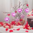 thumbnail image 3 of AuroraX Valentines Day Decorations Indoor Valentine’S Day Heart Hanging Decorations 24 Pcs Heart Shaped Valentines Day Ornaments Decorations for Indoor Party Home(Pink), 3 of 3