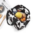 thumbnail image 4 of Lsque Cow Skin 2 Pattern Lunch Bag Women/Men Insulated Lunch Box,Small Leakproof Cooler Food Lunch Containers Reusable High Capacity Lunch Tote Bags, 4 of 6