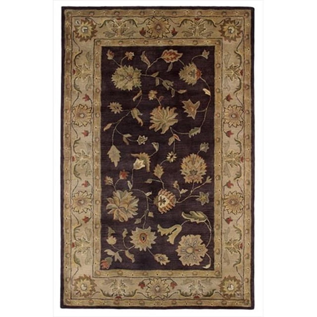 Dynamic Rugs CH691406800 Charisma 5 ft. x 8 ft. 1406-800 Rug - Eggplant/Ivory