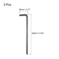 thumbnail image 2 of Unique Bargains T55 Anti Tamper Proof Torx Star Key Bit Wrench, L-Shape 9.45-inch Long Arm, S2 Steel 2 Pack, 2 of 5