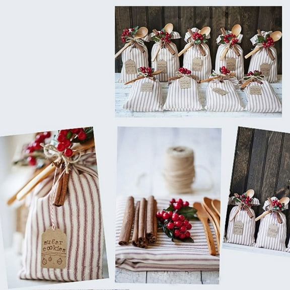 SOPOTUTU DIY Accessory Red Artificial Flower Pick 100Pcs Christmas Ornament